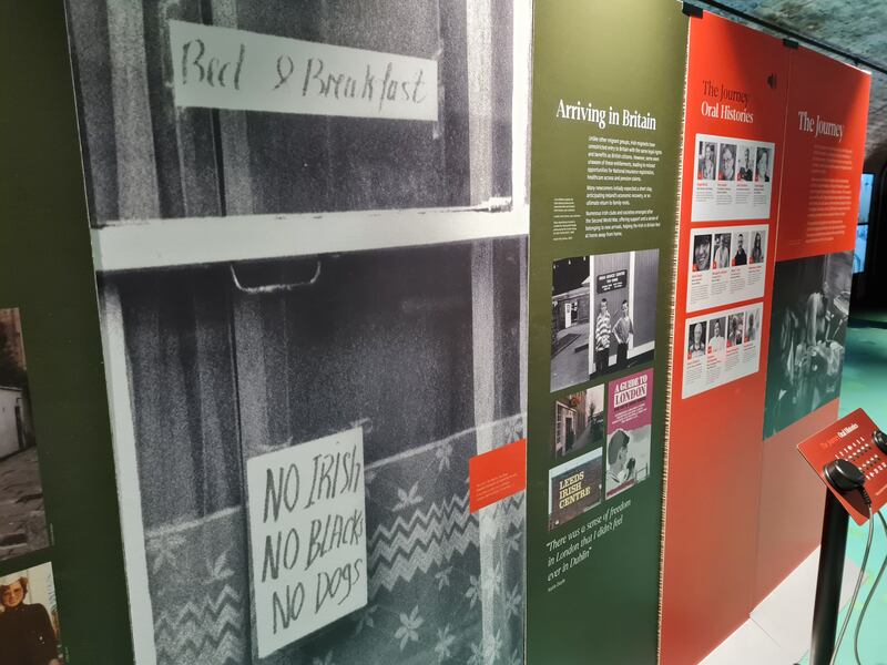 An exhibition on the experience of Irish people in Britain over the past 50 years opened this month at the Epic Museum in Dublin. Photograph: Joe Humphreys