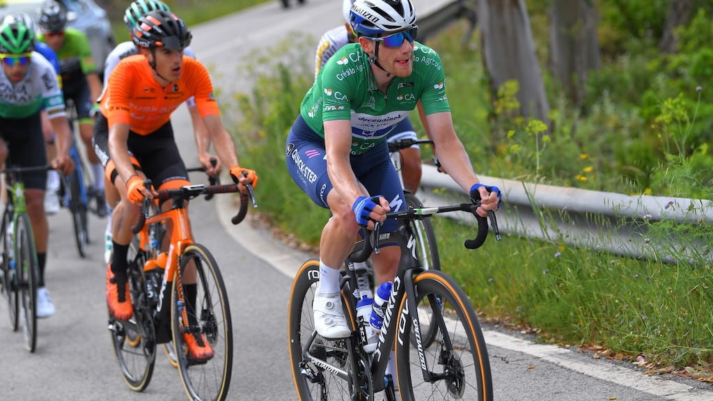 Sam Bennett during the 47th Volta Ao Algarve 2021. Photograph: Luc Claessen/Getty Images