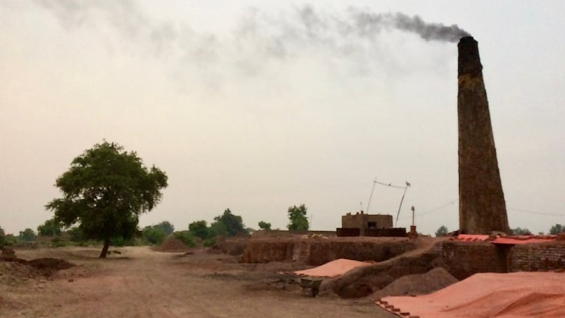 A brick kiln near Lahore, Pakistan. Photograph: Lorraine Mallinder