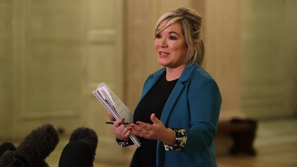 The Deputy First Minister, Michelle O’Neill, said they would keep the situation ‘under very close review’. Photograph: Liam McBurney/PA Wire