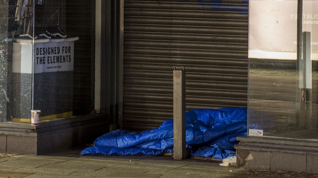 Sleeping rough in Dublin. Focus Ireland’s director of advocacy Mike Allen criticised the last government’s policies which “helped transform the housing crisis into a homeless emergency”