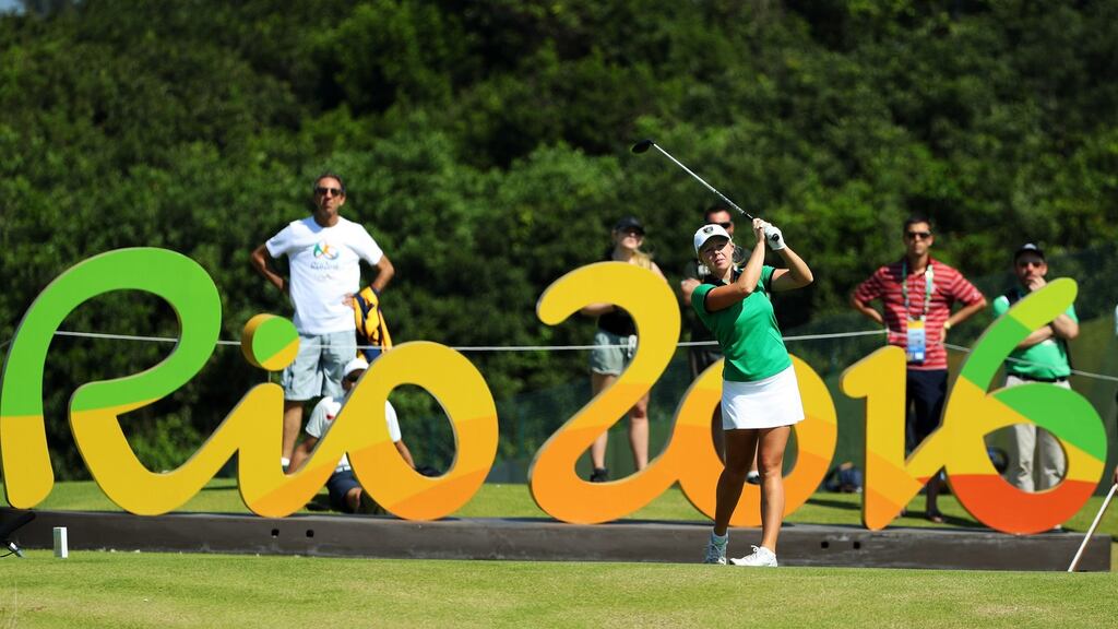 Stephanie Meadow gets her third round underway on Friday. She shot a second round 66 after a disappointing opening dat. Photograph: Getty
