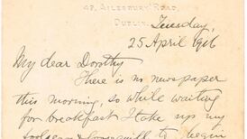 1916 Rising: Ailesbury Road letter bought by State