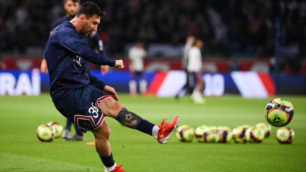 Mauricio Pochettino has declared Lionel Messi available for Paris Saint-Germain’s Champions League meeting with Manchester City. Photograph: Getty Images