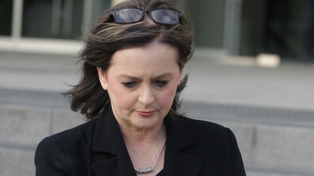 Donna Foster at the Central Criminal Court in Dublin after giving her victim impact statement. Photograph: Collins Courts