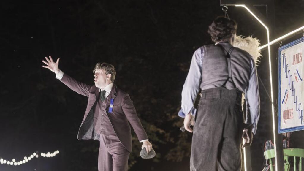 Druid combines representations of raw sorrow, naked nationalism, and raucous humour to honour Gregory’s legacy.