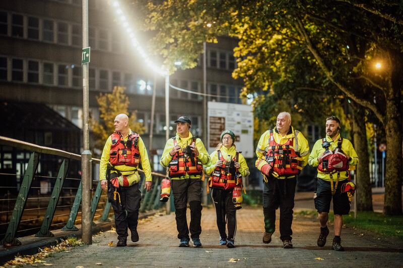 Declan Crowe, Pat Madigan, Maria Cronin, Dan Aherne and John Carswell of Limerick Treaty Suicide Prevention. Photograph: Brian Arthur