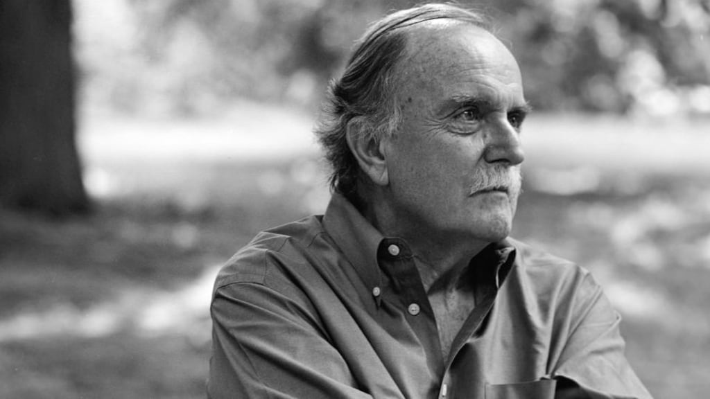 Alvin Lucier sat impassively, letting his engineer see what he could do. Photograph: Amanda Lucier