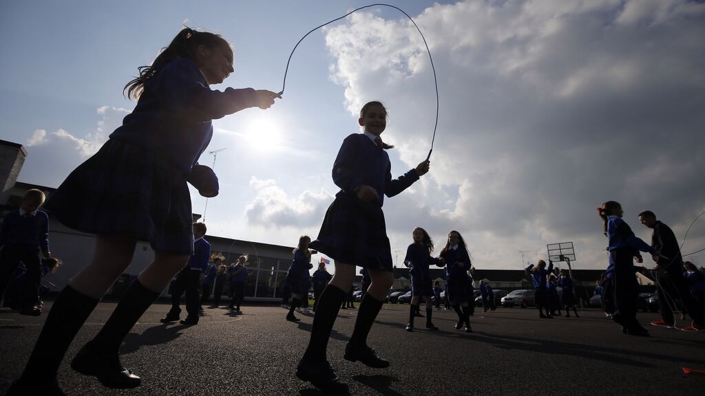 A Department of Education analysis of school enrolment for 2015/2016 shows non-Irish nationals accounted for 10.6 per cent of pupils in primary education. By contrast, among all-Irish primary schools, this fell to 1.6 per cent. Photograph: Nick Bradshaw
