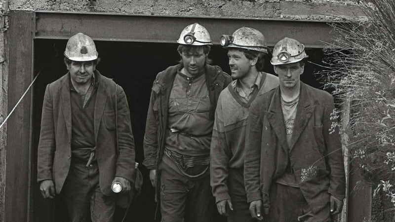 Leaving the Arigna coal mine in Co Roscommon in July 1990. Photograph: Derek Speirs