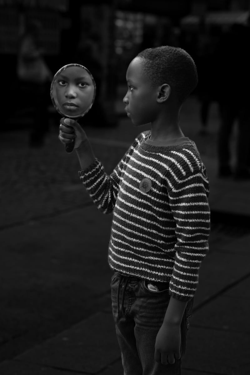 Charlie Burke is originally from Uganda. “Ireland is very welcoming. I play a lot of soccer. I have a dream about playing for Liverpool." Photograph: Deirdre Brennan