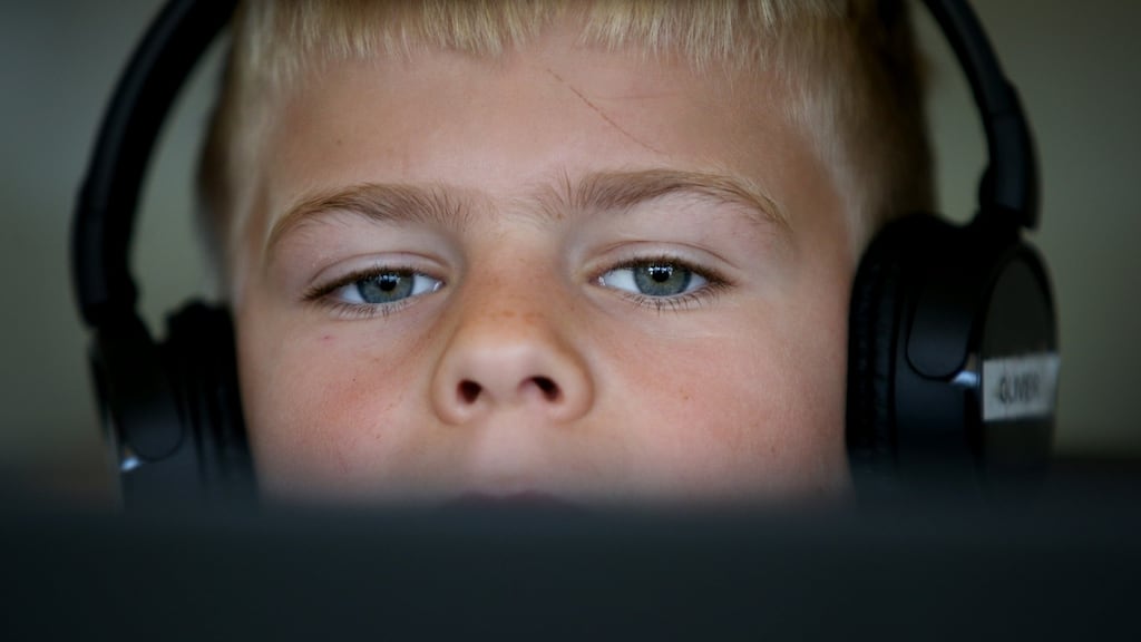 A boy does school work at home in northeast Australia. It is almost impossible to imagine where we would be, during this coronavirus pandemic, without digital connectivity. Photograph: Lisa Maree Williams/Getty Images