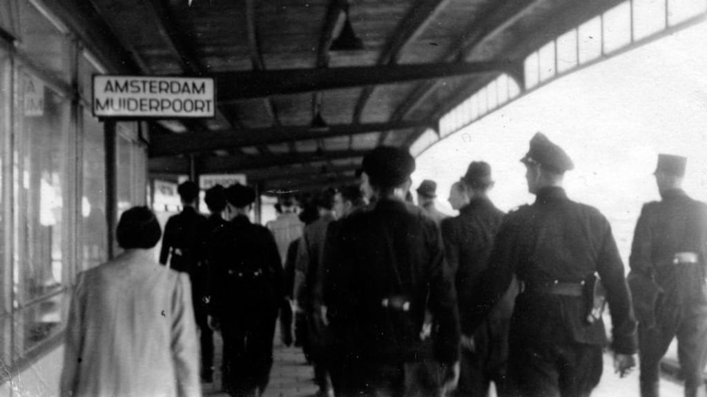 A photo taken on June 20th, 1943 shows a German raid in the eastern part of Amsterdam – the families of Jewish Amsterdammers who were charged ground rent for their homes and business premises during the years they spent in concentration camps or in hiding during the second World War are to have the money they paid refunded by the city, with interest. Photograph: Getty