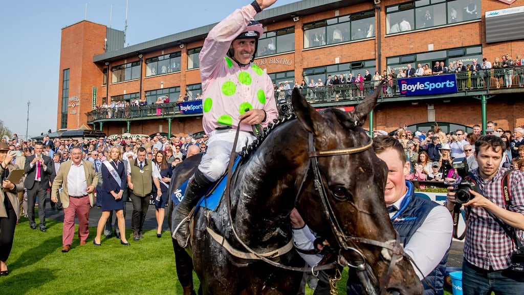 Ruby Walsh took the 2019 Irish Grand National on Burrows Saint. Photograph: Morgan Treacy/Inpho