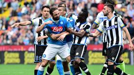 Napoli’s Higuain banned for four matches after red-card protests