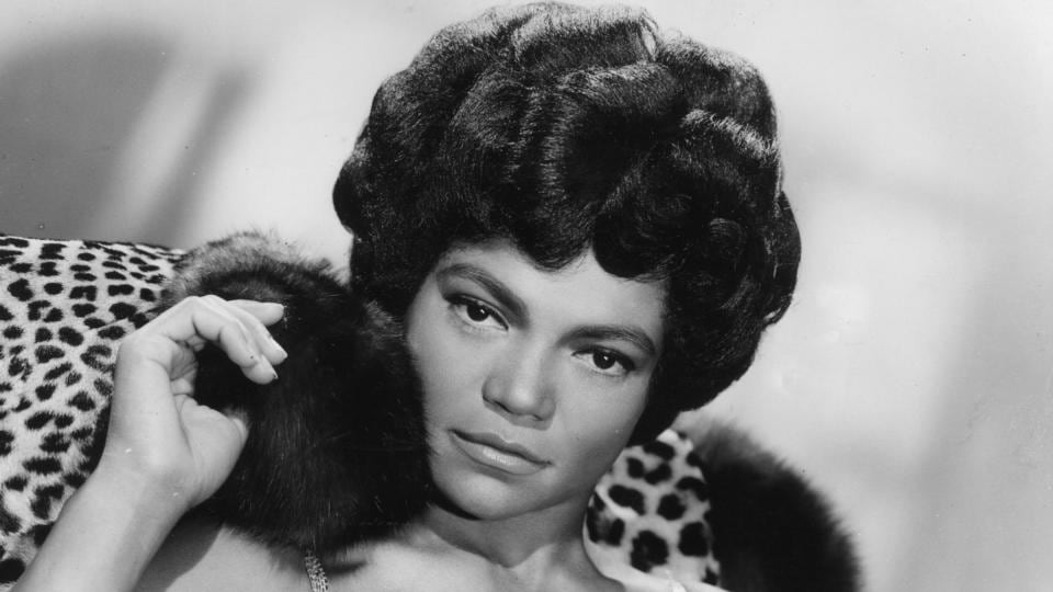 US singer and actor Eartha Kitt  in leopard skin and furs for her London stage show Talk of the Town in September 1960. Kitt  died of colon cancer aged 81 on December 25th, 2008,  in New York. Photograph: Central Press/Getty Images