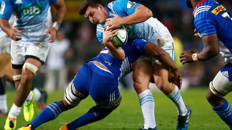 Bryn Gatland – son of Warren – will start against the Lions on Saturday. Photo: Nic Bothma/EPA