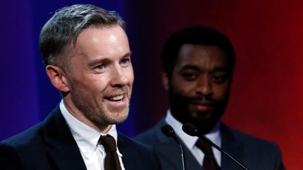 Dublin-born artist Duncan Campbell after winning the prestigious Turner Prize, presented by actor Chiwetel Ejiofor, at the Tate Britain Gallery in London tonight. Photograph: Luke MacGregor/Reuters