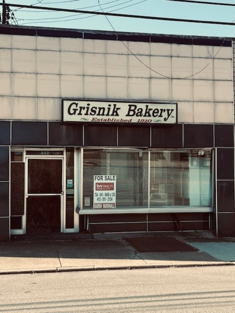The disused Grisnik bakery in Clairton: The empty premises is proof of a once-thriving community. Photograph: Keith Duggan
