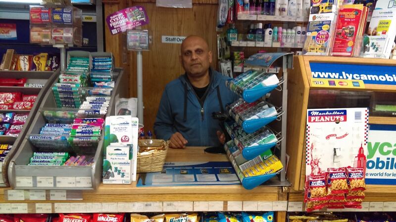 Ali Ausaf of Sunny’s Newsagents near Christchurch: “There are a lot of problems when they strike.”