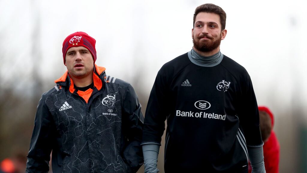 CJ Stander and Jean Kleyn start for Munster against Connacht on Saturday night. Photograph: James Crombie/Inpho