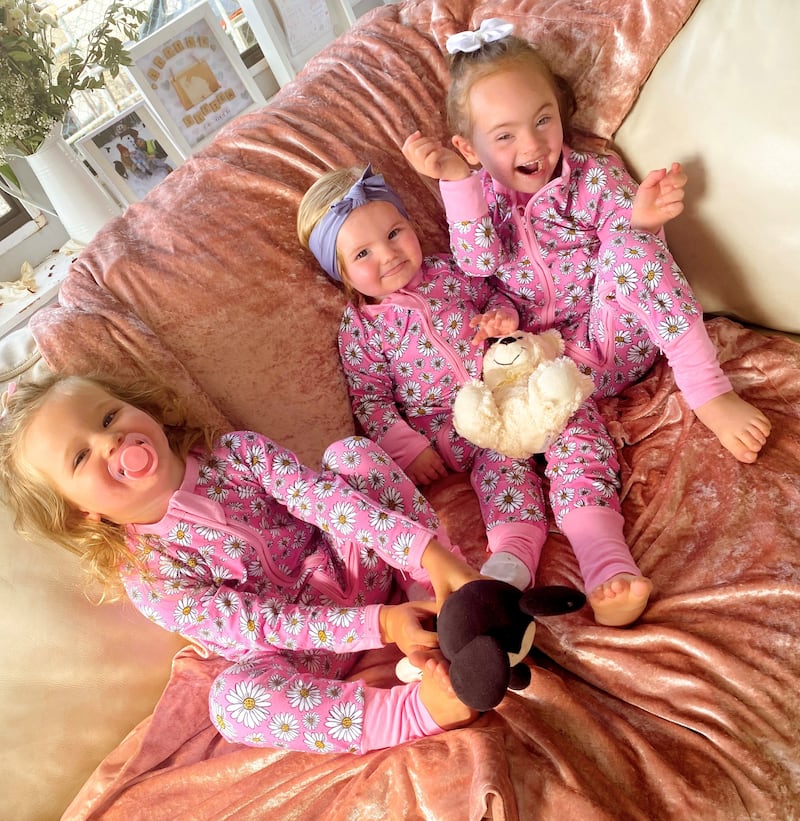 Sisters Daisy, Ruby and Evie (and Mickey).