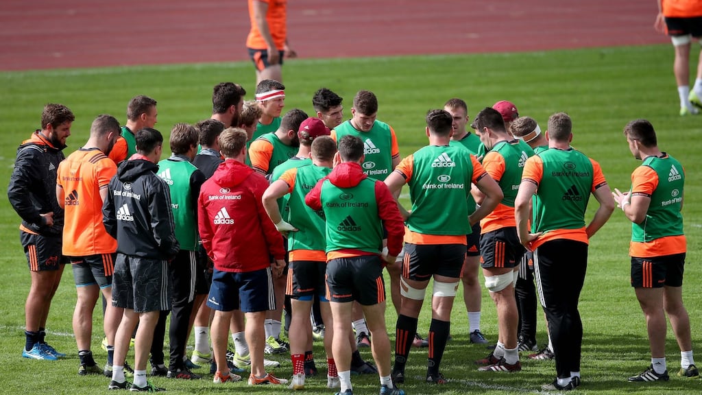 Munster have made just one change as they look to follow up on last week’s win. Photograph: Bryan Keane/Inpho