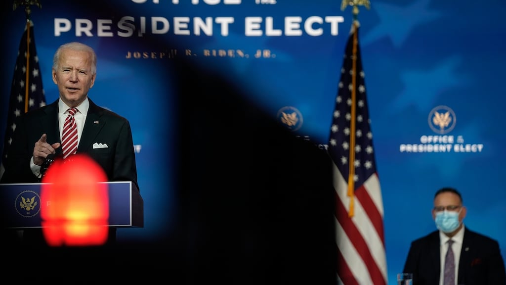 President-elect Joe Biden as second ranking Democrat on the Senate Foreign Relations committee in 1990 introduced a motion in the Senate calling for release of the Birmingham Six. Photograph: The New York Times