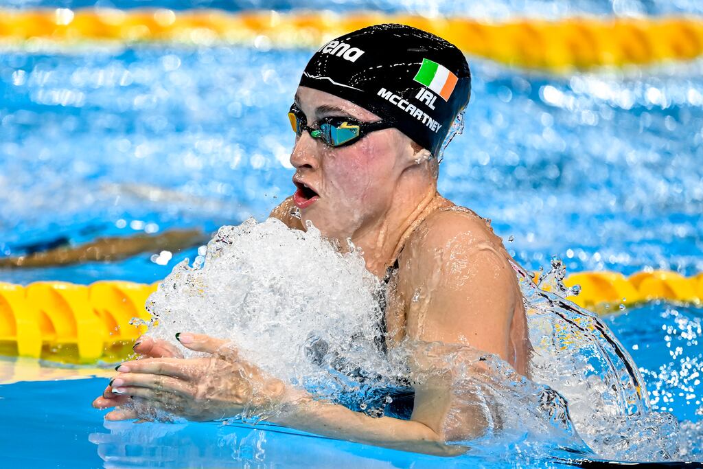 Ireland’s Ellie McCartney during Thursday's 200m breaststroke semi-final at the World Aquatics Championships in Singapore. Photograph: Andrea Staccioli/Inpho
