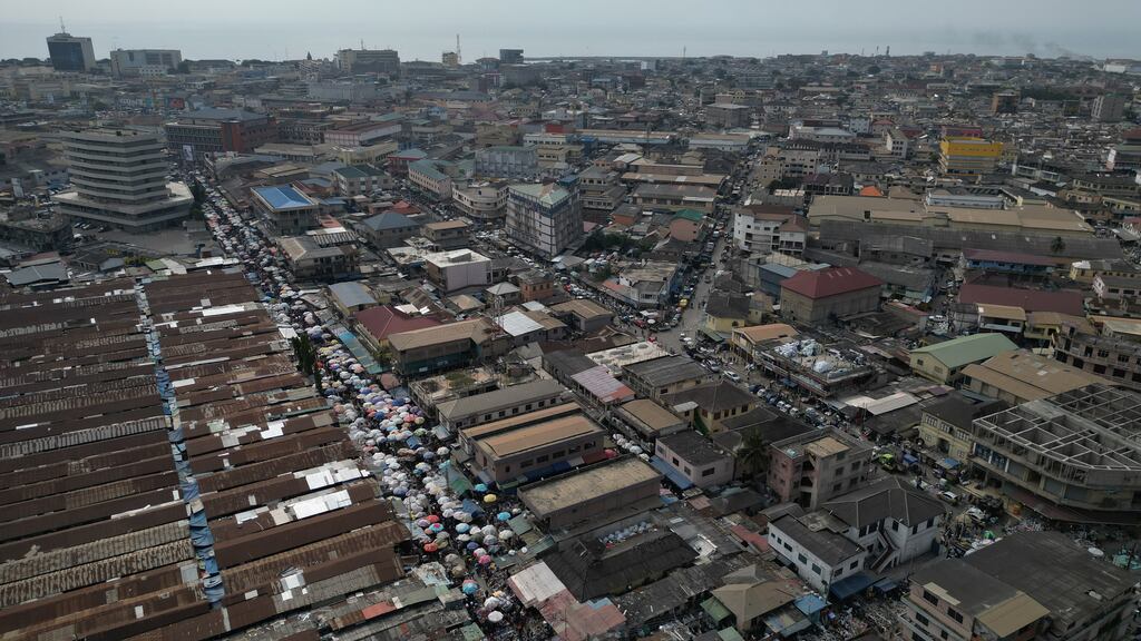 Ghana's capital city Accra. Pride month this year has been 'a bit under the radar', according to the organisation LGBT+ Rights Ghana. Photograph: Nipah Dennis/AFP/Getty Images