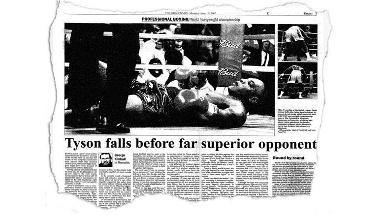 How The Irish Times reported the fight in June 2002