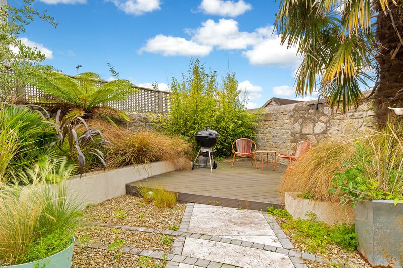 The garden is a suntrap