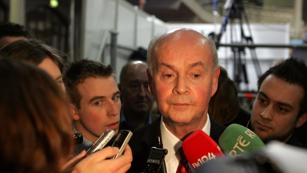 Former minister Pat Carey: has “absolutely and unconditionally” denied “any impropriety” after sexual abuse allegations against a politician, adding he did not know if allegations related to him. Photograph: Cyril Byrne