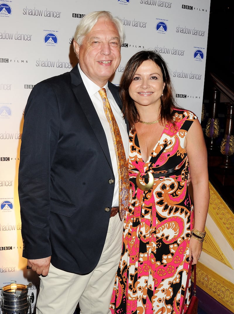 John Simpson (L) and his wife Dee Kruger in 2012 in London. Photograph: Dave M Benett/WireImage