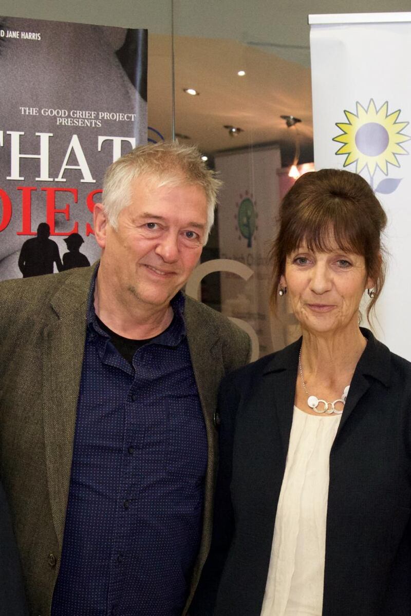 Jimmy Edmonds & Jane Harris at the Irish premiere hosted by the Irish Hospice Foundation