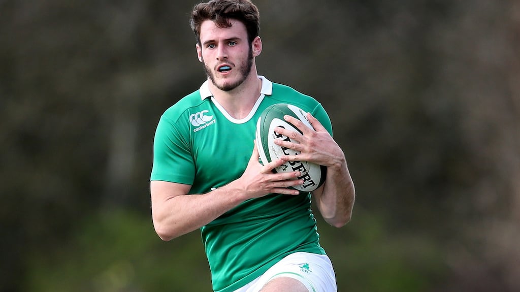 Jack Kelly is set to return to the Ireland U20 side fore Saturday’s game away to Wales. Photograph: Cathal Noonan/Inpho