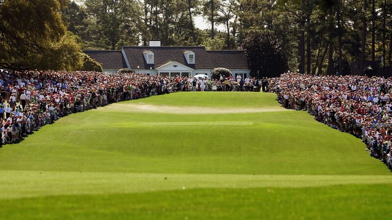 Television doesn’t manage to capture the Augusta course’s massive undulations at all. File photograph: Getty Images