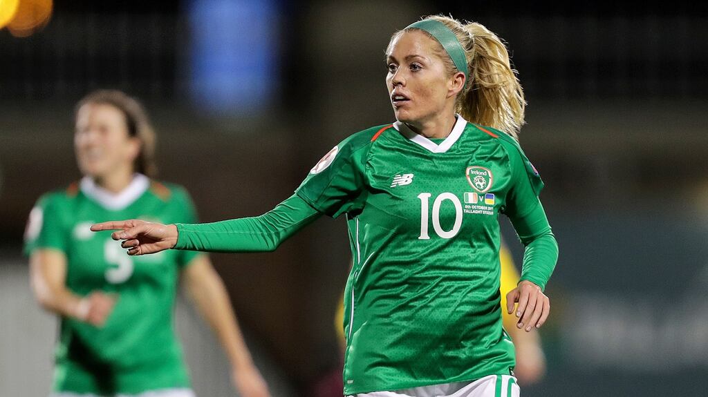 Denise O’Sullivan: North Carolina Courage star could prove a vital creative presence for the Republic of Ireland in the Euro qualifier away to against Greece. Photograph: Laszlo Geczo/Inpho