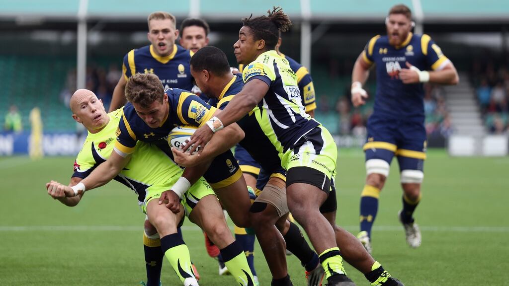 Peter Stringer could be facing three months out with an arm injury sustained in Sale’s 34-34 draw with Worcester. Photograph: Getty