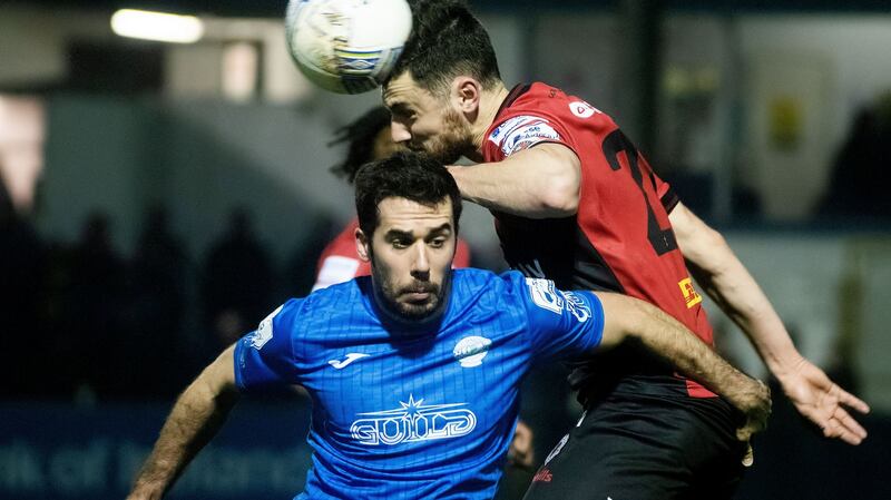 Finn Harps and Bohs could’t be separated. Photograph: Evan Logan/Inpho