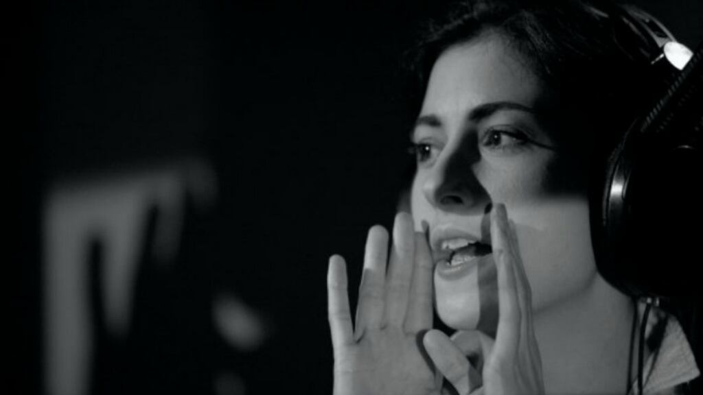 Ukrainian composer and vocalist Olesya Zdorovetska performs with the Docks at Arthurs, Dublin, on Saturday, January 11th. Photograph: Anna Sorokolet