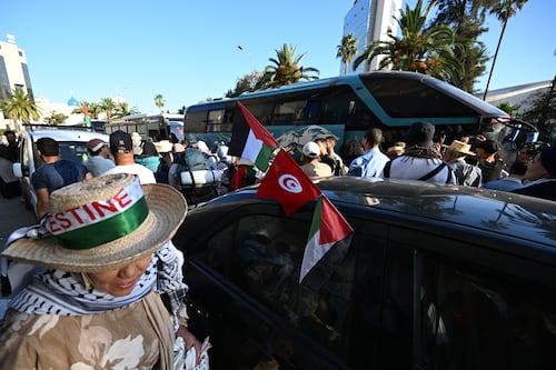 Convoy of activists on way to Gaza to demand an end to Israeli hostilities