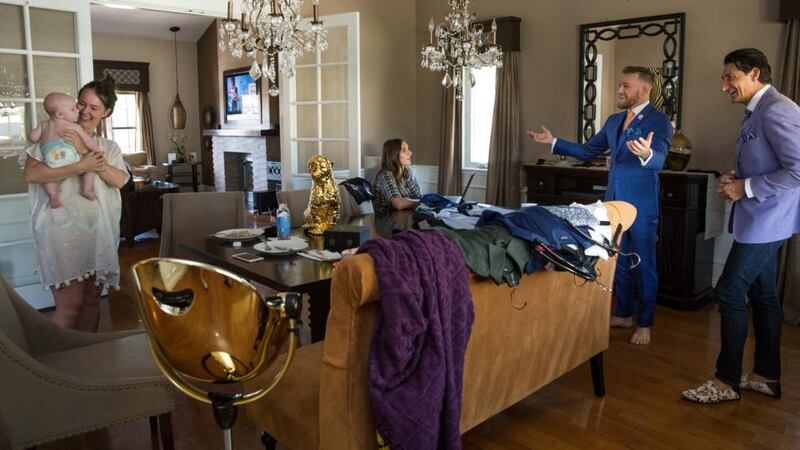 McGregor at a suit-fitting with David August Heil in Las Vegas last week. Photo: Emily Wilson/The New York Times