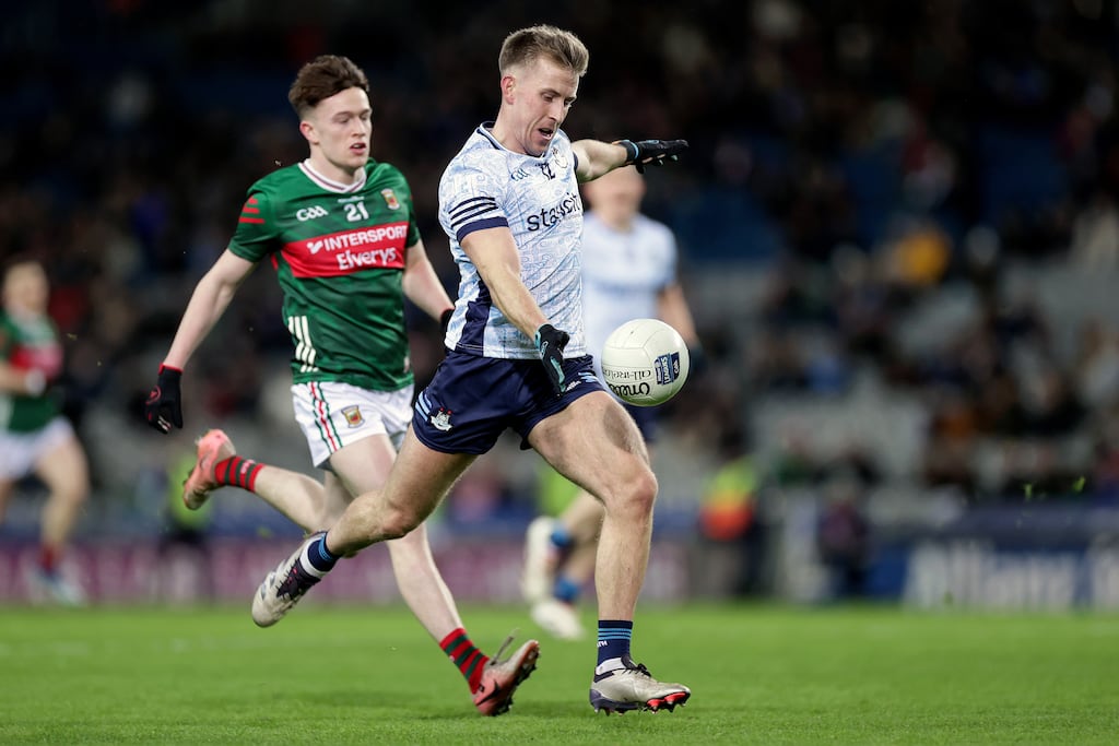 Dublin's Sean Bugler against Mayo in the opening weekend of th league at Croke Park on January 25th, 2025. Photograph: Laszlo Geczo/Inpho