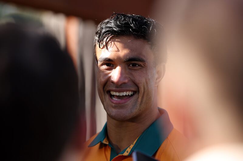 Joseph Sua’ali’i will be key to Australia's hopes against the Lions. Photograph: Matt King/Getty Images for Rugby Australia