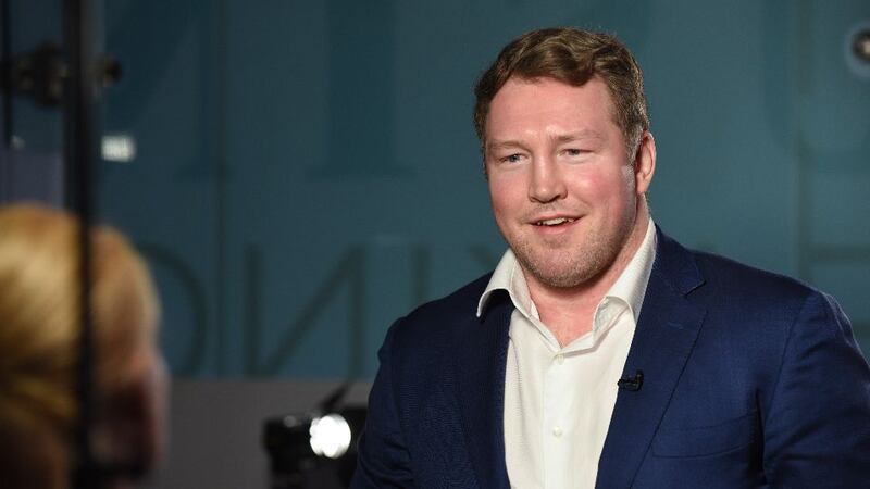 Michael Swift of Frankman Grooming at the AIB Start-up Academy pitch day in The Irish Times Building. Photograph: Conor Mulhern