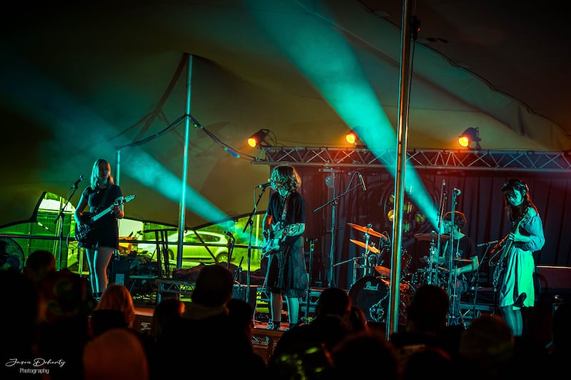 Thanks Mom performing at Forest Fest 2023. Photograph: Jason Doherty