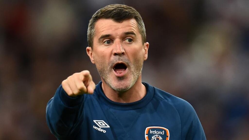 Roy Keane: ’If you think it’s a sending-off or David Gill might be wrong or Alex Ferguson, you say it. These people are just: ‘It’s Man United, woh!’ It’s like Disneyland – Man United Land, with f**king Micky Mouse running everywhere. Photograph: Lars Baron/Bongarts/Getty Images