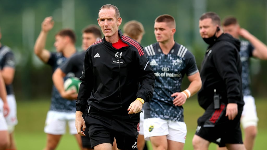 Ian Costello has been preparing Munster for Sunday’s Champions Cup opener against Wasps . Photograph: Ryan Byrne/Inpho