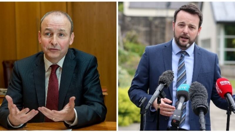 Talks are ongoing between SDLP leader Colum Eastwood, above, Fianna Fáil leader Micheál Martin and senior officials. File photograph: Niall Carson/PA